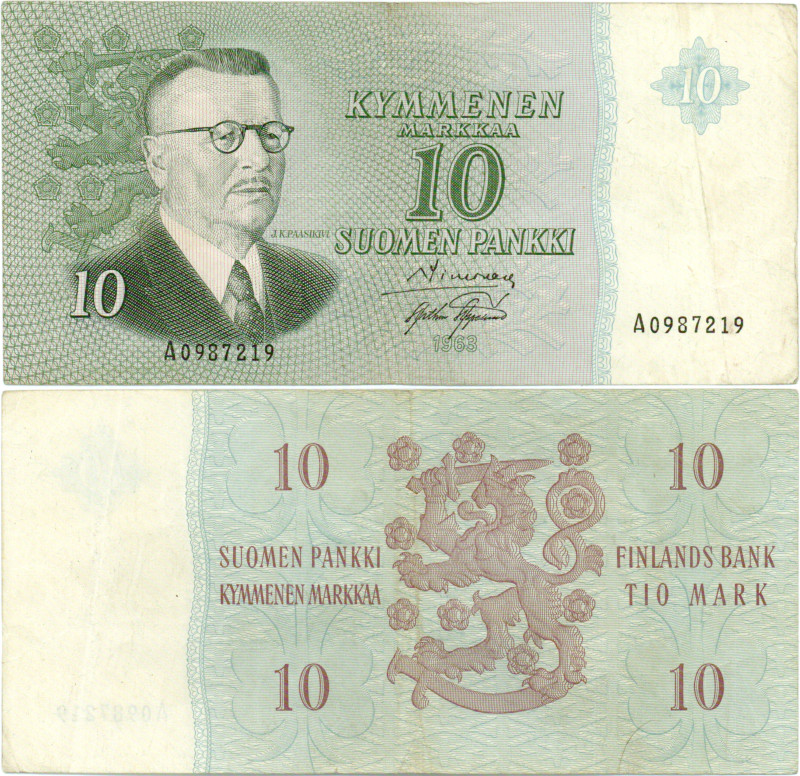 10 Markkaa 1963 A0987219